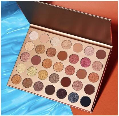 HUDA CRUSH BEAUTY Shimmer and Matte Eyeshadow Palette - 35 Eye Shadow Color 20 g (Bronze Goal)
