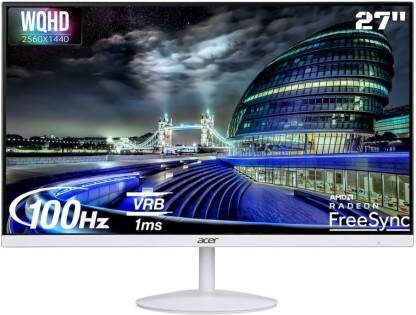 Acer 68.58 cm (27 inch) WQHD LED Backlit IPS Panel with HDR10, 2X1W Inbuilt Speakers, Flicker , B...