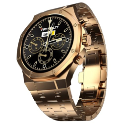 Fire-Boltt Royale Luxury Stainless Steel Smart Watch 1.43 AMOLED Display, IP67, 75Hz Refresh Rate (Rose Gold)