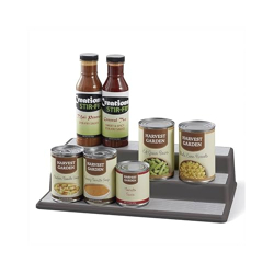 Suzec Kitchen 3 Tiers Spice Racks Non-Skid Cabinet Shel...
