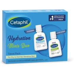Cetaphil Mini Travel Pack for Sensitive Skin, Facewash & Moisturizer(2 Items in the set)