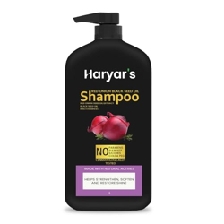 Haryar's Onion Shampoo | Helps Control Hair Fall & Promotes Hair Growth | For Stronger Hair | With Red Onion Seed Oil Extract, Black Seed Oil
