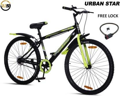 Urban Star 26T | SEMI ASSEMBLED | MTB CYCLE | PREMIUM QUALITY | GREEN / BLACK | 26 T Mountain Cycle