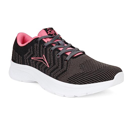 JQR Running Shoes for Women, Shoes for Women, Women Shoes, Sports Shoes for Women, Women Running Shoes, Moon-03 - UK-6 (Grey Pink)