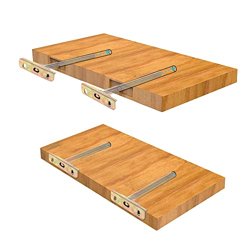 EBCO Wall Shelf Rod - Adjustable