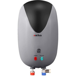 ACTIVA 3 L Instant Water Geyser (3 KVA Special Anti Rust Coated SS Tank, Full Abs Body 5 Years Warranty Black, Grey)