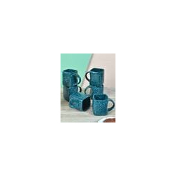 Set of 6 Printed Ceramic Cups
