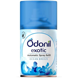 DABUR Odonil Exotic Automatic Spray Refill - 225Ml | Ocean Breeze | 2X Long Lasting | 2200 Sprays Guaranteed | Fits All Machines | Lasts Upto 60 Days