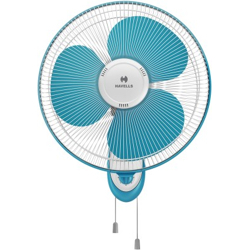HAVELLS Gatik Neo 400 mm 3 Blade Wall Fan(White Aqua,...