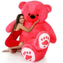 VS TOYS 3 feet Red teddy bear for girls/boys