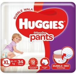 Huggies Diaper Pants extra large XL 34 - XL(34 Pieces)