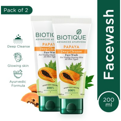 BIOTIQUE Papaya Deep Cleanse For Glowing Skin 