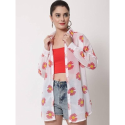 LOFWomen Regular Fit Floral Print Casual Shirt