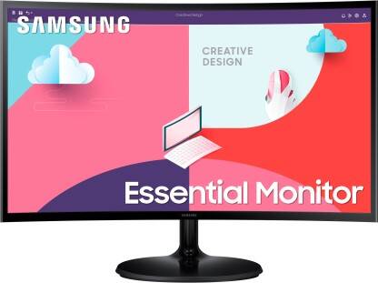 SAMSUNG 60.96 cm (24 inch) Curved Full HD VA Panel Monitor (LS24C360EAWXXL)