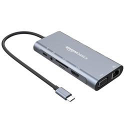 Amazon Basics 11-in-1 USB C HUB Gigabit Ethernet Type-C...
