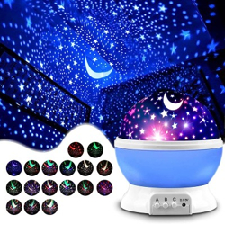 Niavaa Moon Light for Kids Space & Animal World Star Projector 360 Degree Rotation Night Lamp(15 cm, Multicolor)