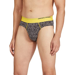 Jack & Jones Men's Cotton Blend Classic Briefs (Pack of 1) (116794101-FOLKSTONE Gray_Folkstone S)