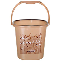 Nayasa Funk Plastic Bucket 25 LTR Brown (Srishti24)