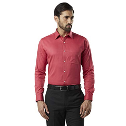 Raymond Red Slim Fit Cotton Shirt