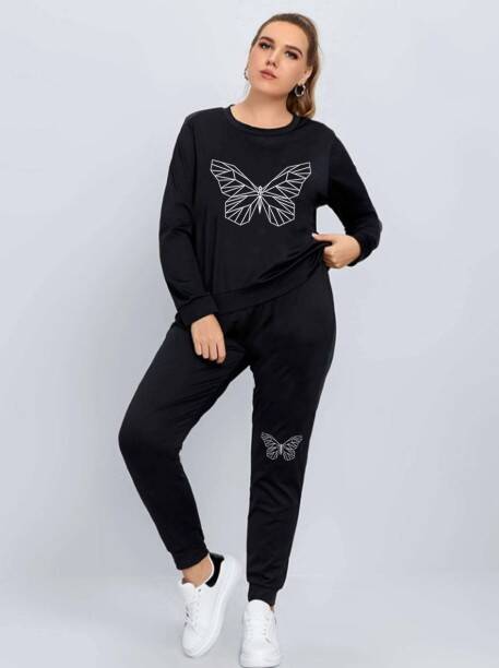 Pepe Jeans Women Top and Pyjama Set Blue Printed Starti...