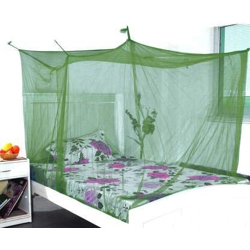 Divayanshi Mosquito net for Bed, Polycotton Mosquito Net for Double Bed and Single Bed, Frame Hung Mosquito net-7x7 ft Olive