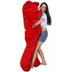 KidsBerry Cute Bootsy Red 90 Cm 3 feet Huggable And Loveable For Someone Special Teddy Bear  - 90 cm(Red)