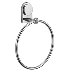 Kamal Full Brass Towel Ring - Royal | Round Shape | Wall Mounted | Polished | Anti-Corrosive - Si...