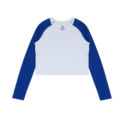 Clotth Theory Long Sleeve Dropshoulder Pullover Crop Top for Girls