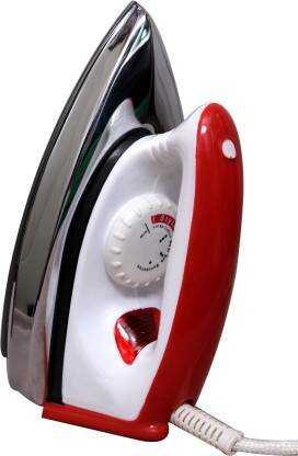Vishpire Light Weight and Non-Sticky 750 W Dry Iron (Red)