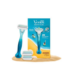 Gillette Venus Aloe Vera Smooth Combo Pack - Razor With 2 Refills