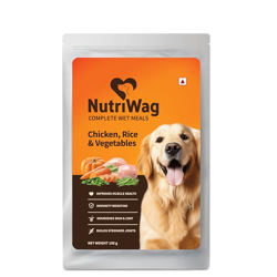 Nutriwag Balanced Meals with Real Chicken, Rice & Vegetables | Human-Grade Ingredients | Rich Sou...