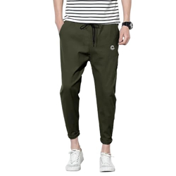 EYEBOGLER Men's Solid Brand Logo Track Pants