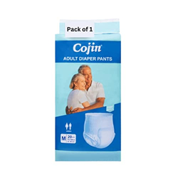 Cojin Adult Diaper Pants - M Size (Pack of 1) - 20 pcs