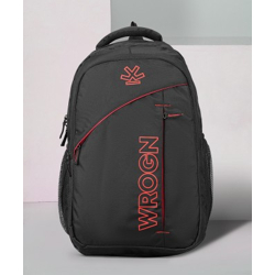 WROGN spacy unisex backpack fits upto 16 Inches/college bag/school bag with Raincover 45 L Laptop Backpack(Black)
