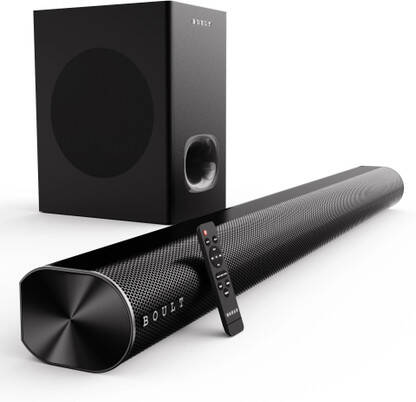 Boult Bassbox X180 with 180W Power, Dedicated DSP, 2.1 Channel, Subwoofer, 3 EQ Modes 180 W Bluetooth Soundbar(Black, 2.1 Channel)
