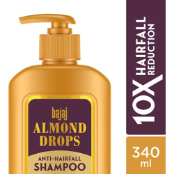 BAJAJ Almond Drops Anti-Hairfall Shampoo(340 ml)