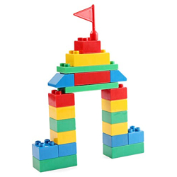 Negi Build to Play 102 Colourful Building Blocks for Ki...