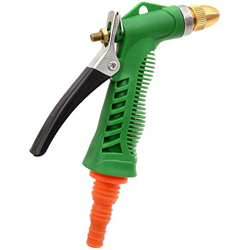Kunya Lever Spray Gun High Pressure Water Brass Nozzle with lock pin for Car Bike Plants Washing Durable Hose Nozzle (1PCS)