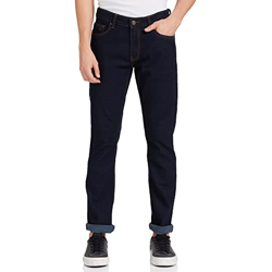Amazon Brand - INKAST Men's Carrot Stretchable Jeans (IN-SS-48_Dark Blue_34)