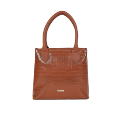 Fastrack Brown Textured PU Structured Shoulder Bag
