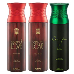 Ajmal Sacred LOve & Sacrifice II & Sacrifice II Deodora...
