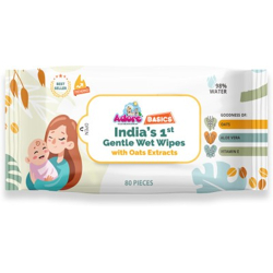 Adore Gentle Wet Wipes with Oat Extracts-98% Water-Pack of 1[80 in a pack] (MOQ-4)