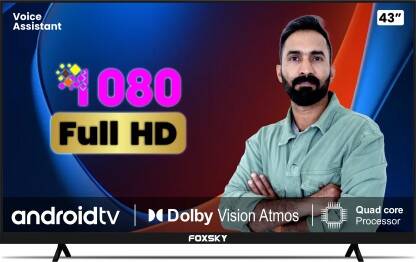 Foxsky 109 cm (43 inch) Full HD LED Smart Android TV (43FS-VS)