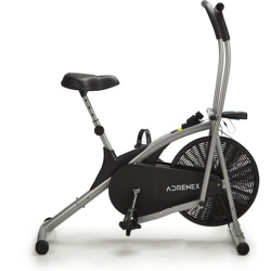 Adrenex by Flipkart AIRBIKE100 Exercise Bicycle with Moving Handles Dual-Action Stationary Exercise Bike(Black, Silver)