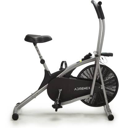 Adrenex by Flipkart AIRBIKE100 Exercise Bicycle with Moving Handles Dual-Action Stationary Exercise Bike(Black, Silver)