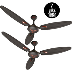 MinMAX NEO STAR ULTRA HIGH SPEED 1200 mm 3 Blade Ceiling Fan(Anti Dust | SMOKE BROWN | Pack of 2)