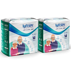 Lyfcare Adult Diapers Medium Size (M) - 20 Units (Pack ...