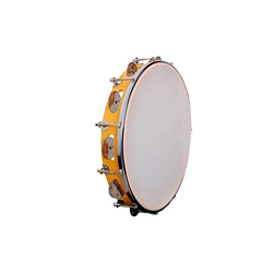 SAI Musicals Super Band (Ssb1473) - Kanjira Fibre Size 8  with Plastic Head Available in Multi Colours