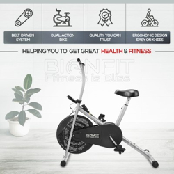 BIONFIT Fixed Handle Exercise Cycle, Air Bike for Home Gym, Indoor Cycles Exercise Bike