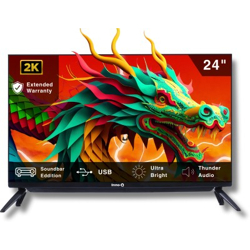 InnoQ Sounbar 60 cm (24 inch) HD Ready LED TV with 30W Front Boom Speakers, Monitor Support, Noise Reduction, Pixel Boost Engine, Colour Enhancer(24N-MAX)